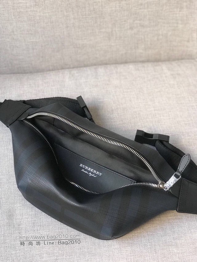 Burberry專櫃新款包包 巴寶莉London格紋腰包胸包挎包  db1013